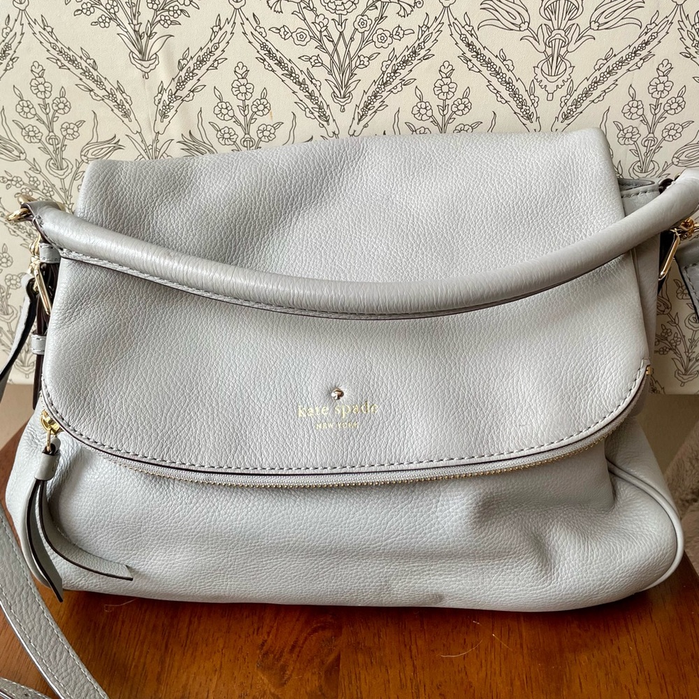 Kate Spade Cobble Hill Devin Shoulder Bag with Crossbody Strap in Gray